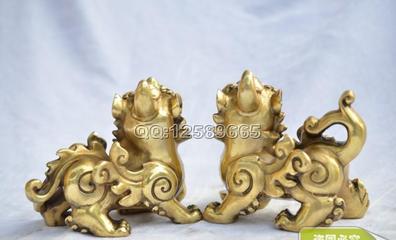 批發純黃銅招財飛貔貅擺件 鎮宅化煞的吉祥工藝品，家居與商業風水之選
